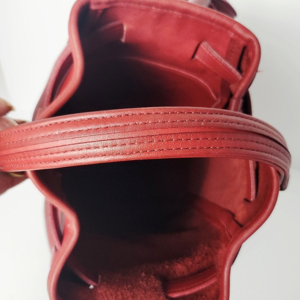 Coach Vintage 9992 Handle Backpack Red glove Tanned Leather - Picture 11 of 16